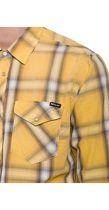 ヤーンダイド Wポケットチェックシャツ Replay リプレイ公式通販サイト