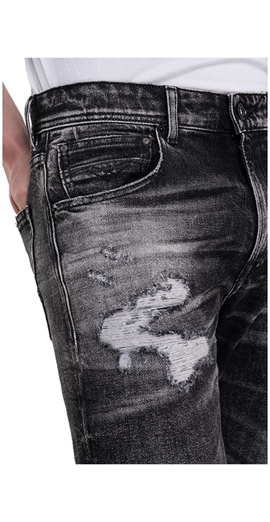 JOHNFRUS BrokenEdge ブラックスキニーデニム｜REPLAY リプレイ公式  