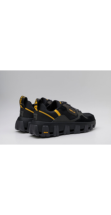レザー＆メッシュ Vibramソールスニーカー｜REPLAY リプレイ公式通販サイト