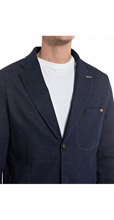 Sartoriale スーパーストレッチインディゴデニムテーラードJK｜REPLAY 