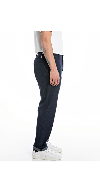 Sartoriale スーパーストレッチインディゴデニムセットアップパンツ 