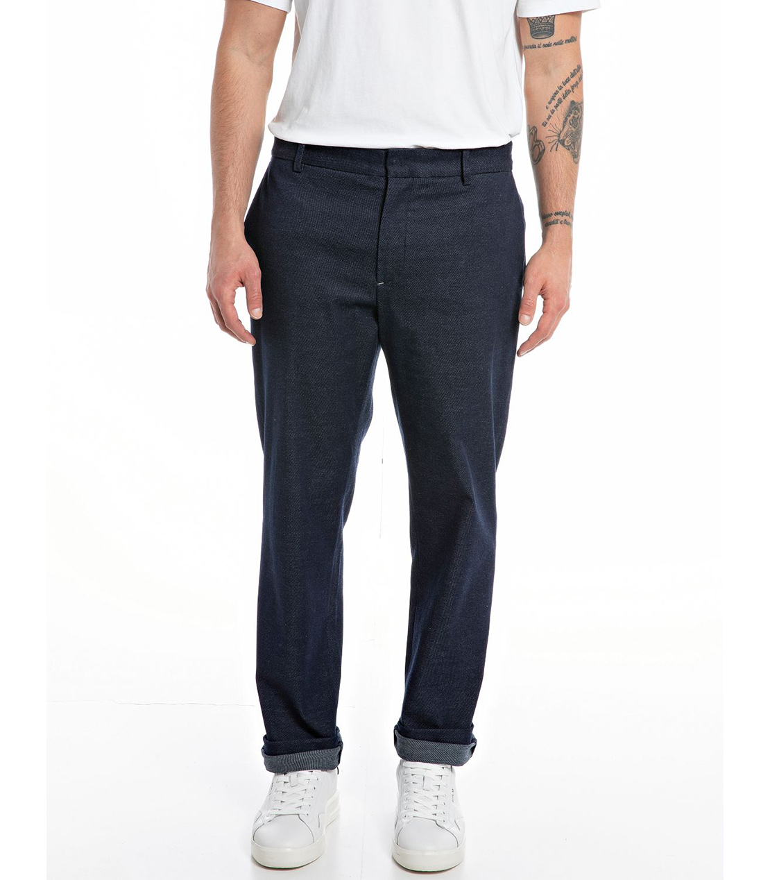 Sartoriale スーパーストレッチインディゴデニムセットアップパンツ 