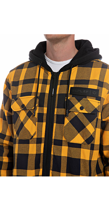 トロフィージップアップフーディ -ハーレーダビッドソン公式オンラインショップ マッドキングダム ボーイ ジップアップパーカー フード付きスウェットシャツ レインボーパッチワーク, ストライプイエロー, 7-8