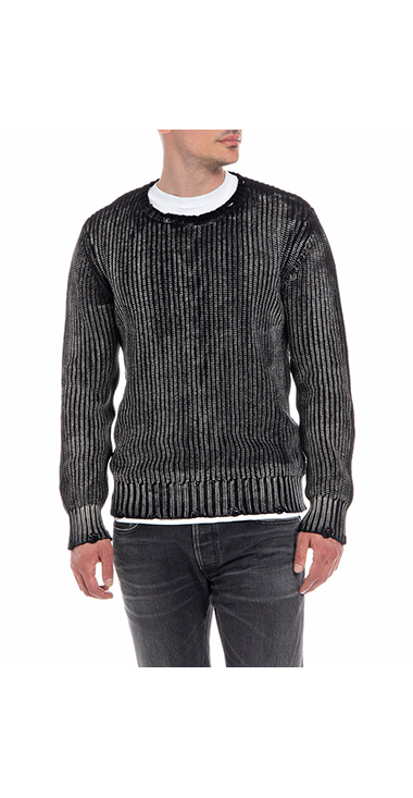 酵素ウォッシュダメージニット｜REPLAY リプレイ公式通販サイト 