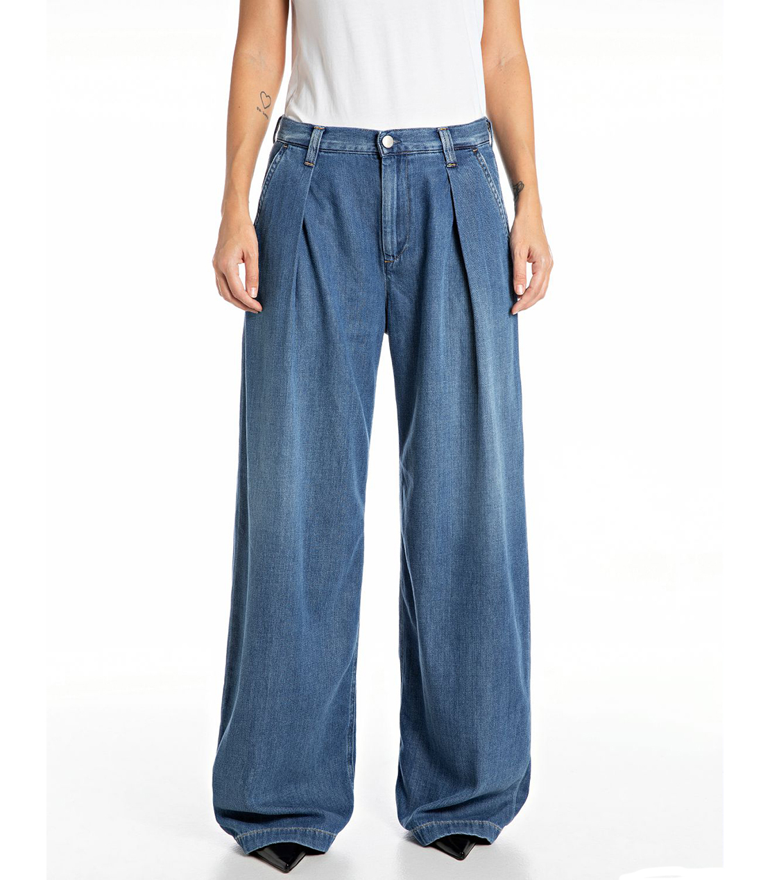 新品/REPLAY【伊】/32インチ/美脚デニムパンツ ストレッチ ANBASS M914 ウォッシュ 製品染 テーパード リプレイ/青/ブルー/n279/ 1円 新品 REPLAY伊⁄32インチ⁄美脚デニムパンツ ストレッチ MA964A