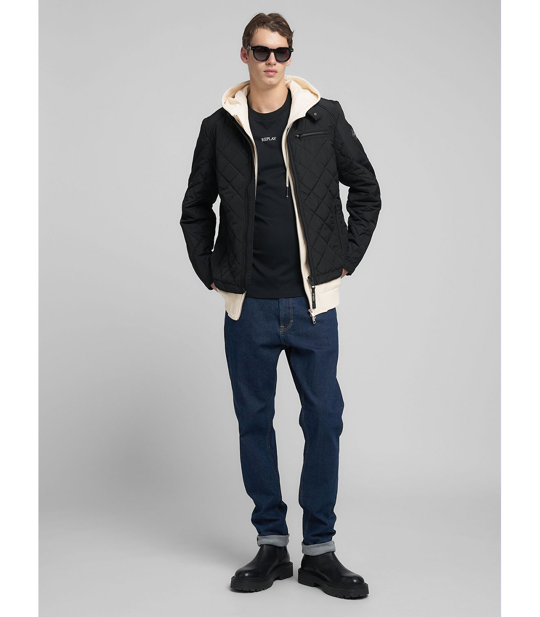 REPLAY】リプレイ 革ジャン 本革 美品 みせる 