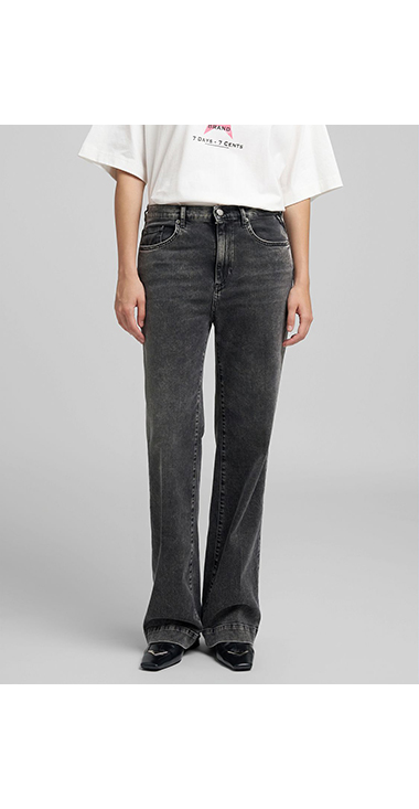 完売品】BELVET ダークグレー ストレートデニム BELVET ダークグレー 