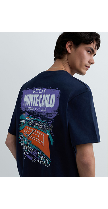 REPLAY &times; Monte Carlo Country Club オーバーサイズ Tシャツ 
