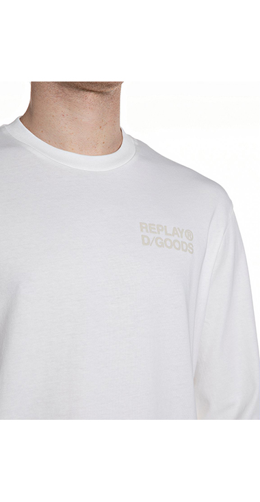 オープンエンドジャージーロングTシャツ｜REPLAY リプレイ公式通販サイト