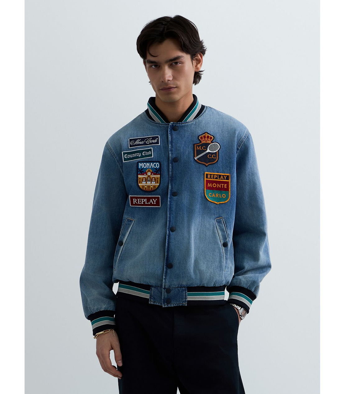 REPLAY &times; Monte Carlo Country Club デニムボンバージャケット 